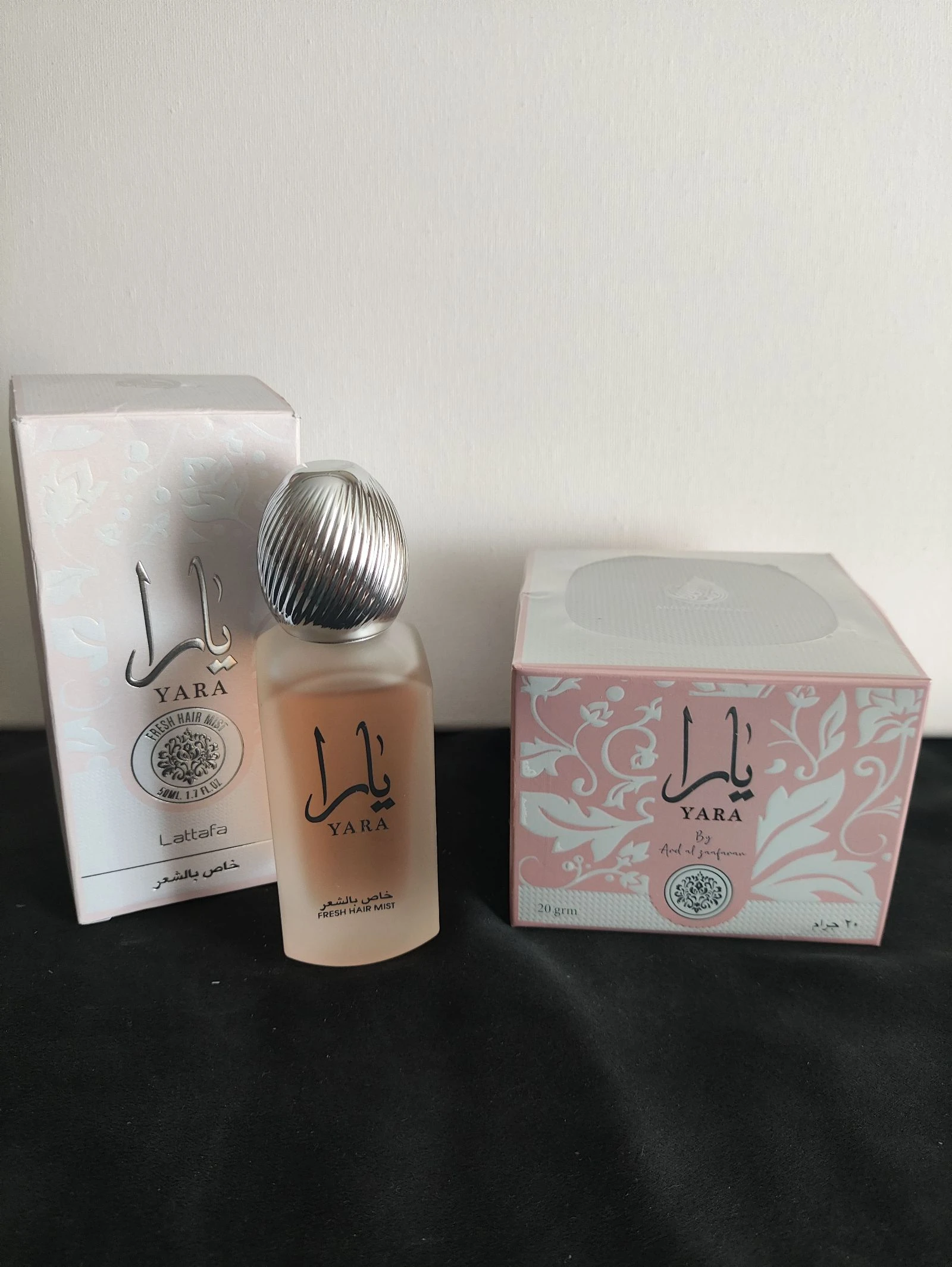 Yara rose brume cheveux et crème vaseline 